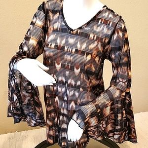 Dor Dor Couture Mesh Tunic